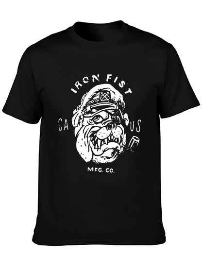 Iron Fist Bulldog Graphic Tee - Black