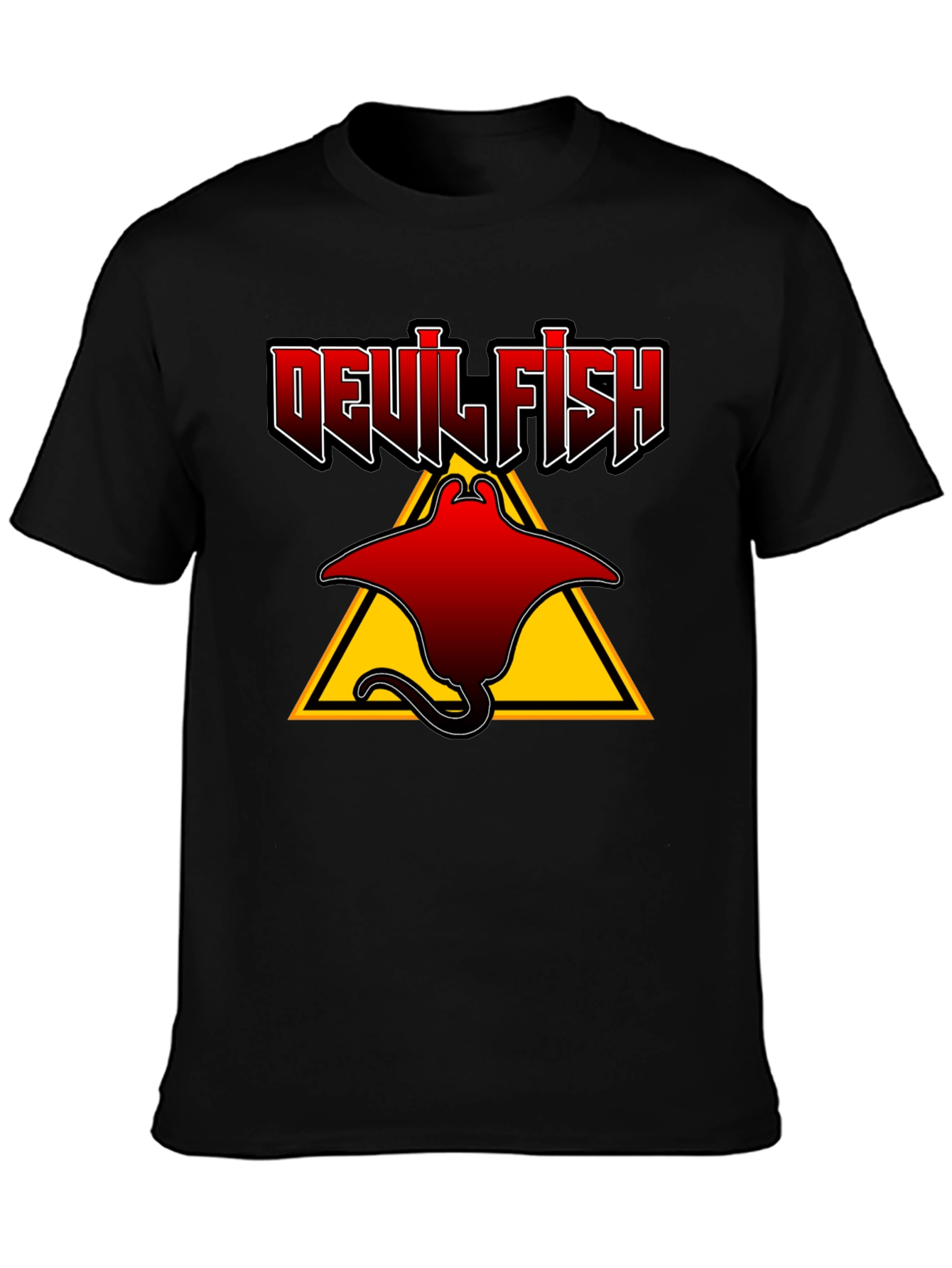 Devil Fish Graphic T-Shirt - Unique Design