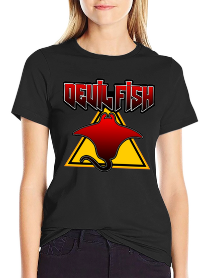 Devil Fish Graphic T-Shirt - Unique Design