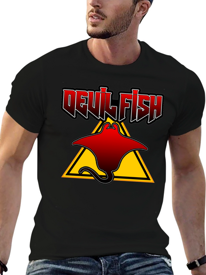 Devil Fish Graphic T-Shirt - Unique Design
