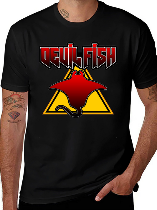 Devil Fish Graphic T-Shirt - Unique Design