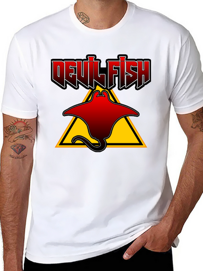 Devil Fish Graphic T-Shirt - Unique Design