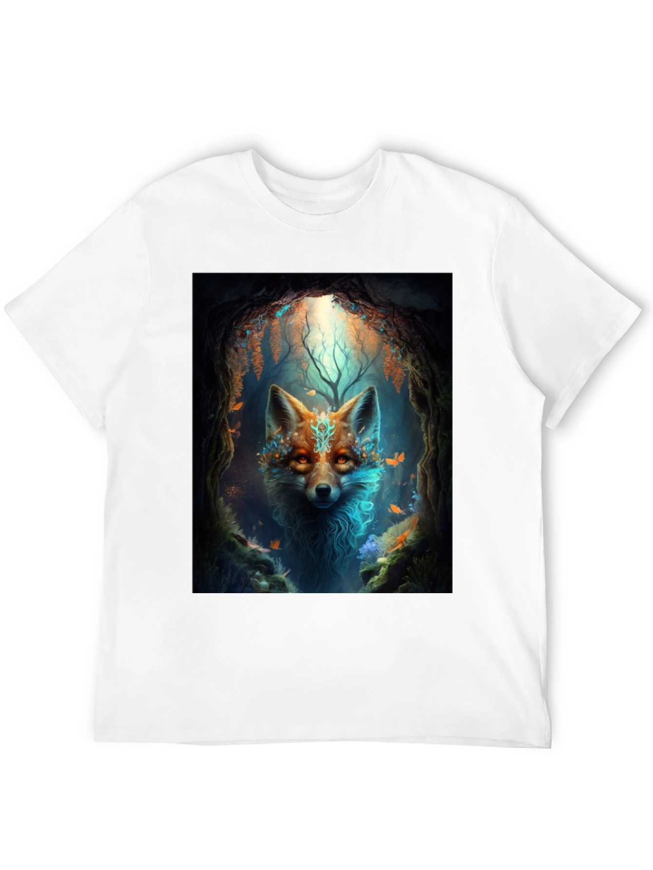 Mystic Fox Graphic Tee - Black