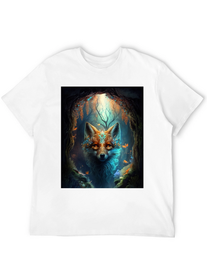 Mystic Fox Graphic Tee - Black