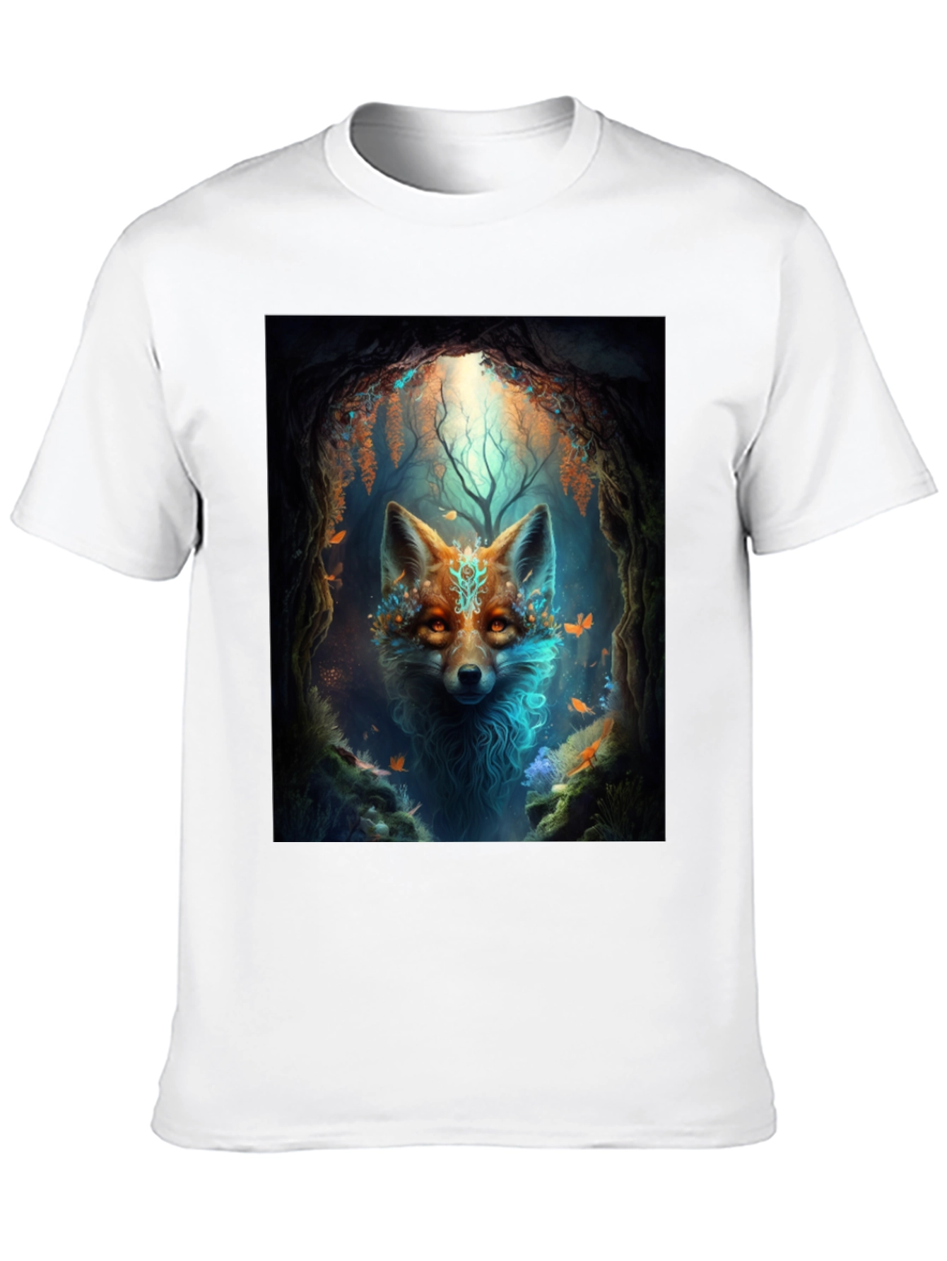 Mystic Fox Graphic Tee - Black