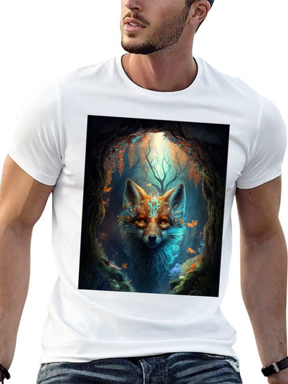 Mystic Fox Graphic Tee - Black