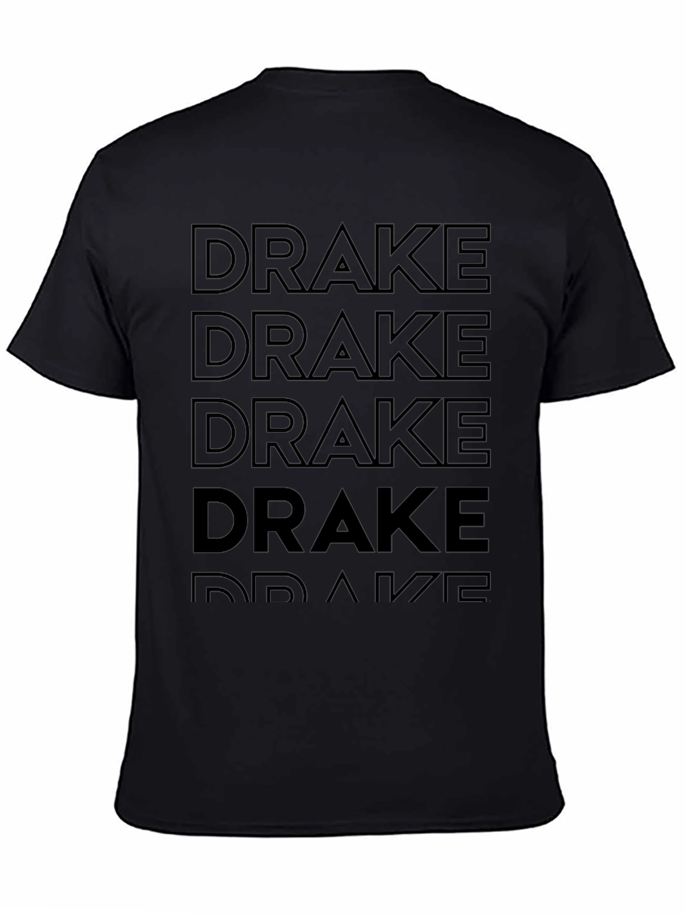 Mens Black Drake Graphic T-Shirt