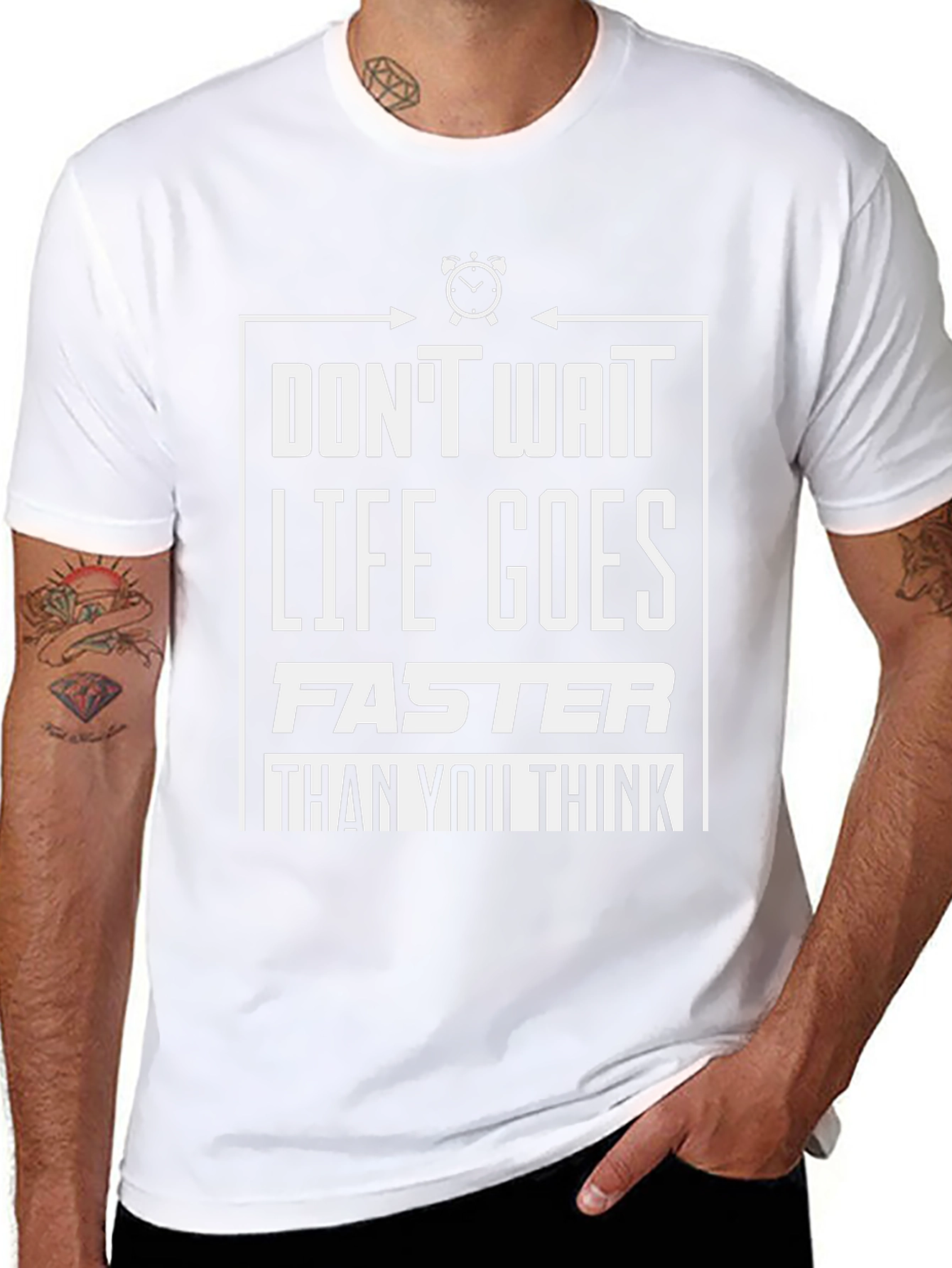 Dont Wait Graphic Tee - Life Goes Faster T-Shirt