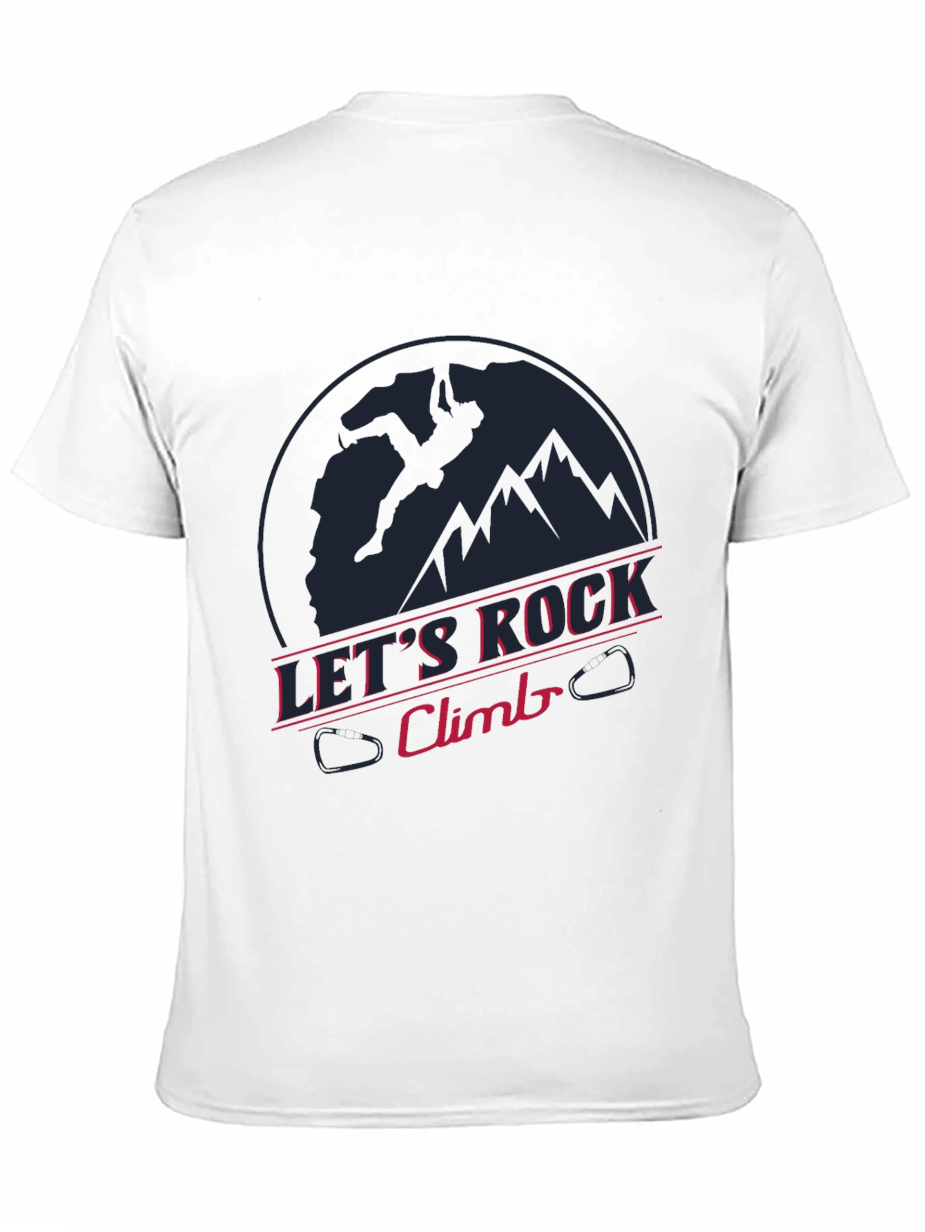 Lets Rock Climb T-Shirt - Sporty Graphic Tee