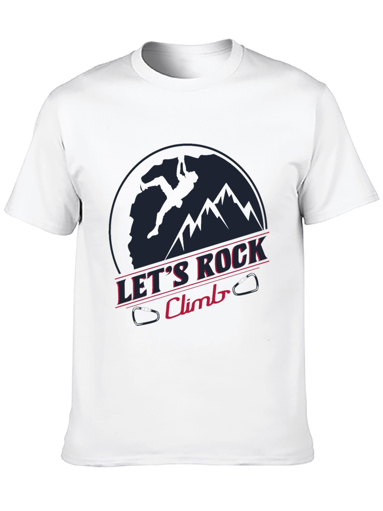 Lets Rock Climb T-Shirt - Sporty Graphic Tee
