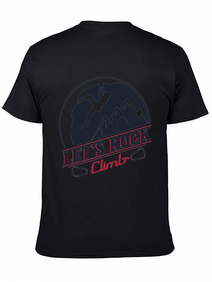 Lets Rock Climb T-Shirt - Sporty Graphic Tee