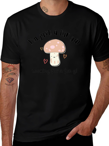 Fun Gal Mushroom Graphic T-Shirt - Soft Cotton Tee