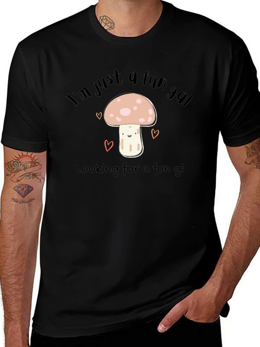 Fun Gal Mushroom Graphic T-Shirt - Soft Cotton Tee