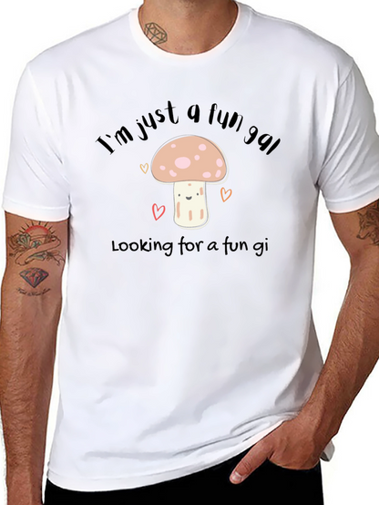Fun Gal Mushroom Graphic T-Shirt - Soft Cotton Tee