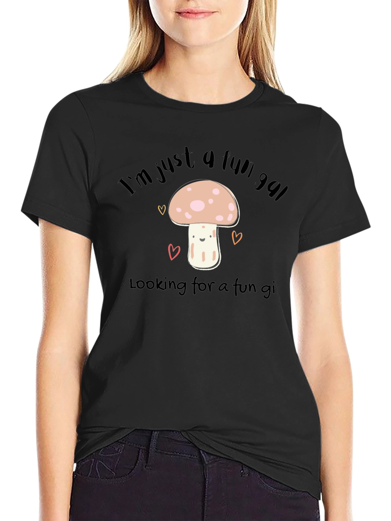Fun Gal Mushroom Graphic T-Shirt - Soft Cotton Tee