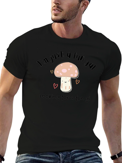 Fun Gal Mushroom Graphic T-Shirt - Soft Cotton Tee