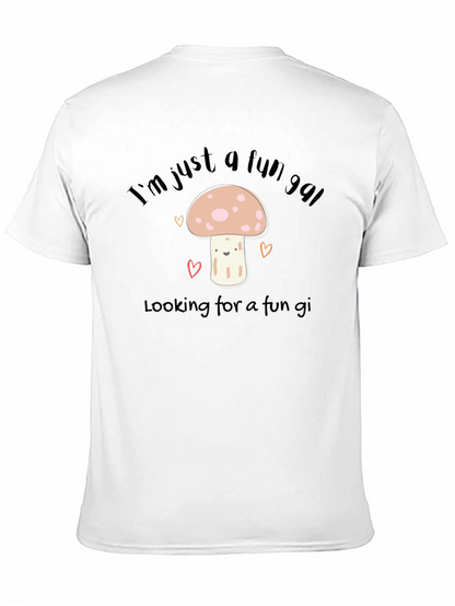 Fun Gal Mushroom Graphic T-Shirt - Soft Cotton Tee