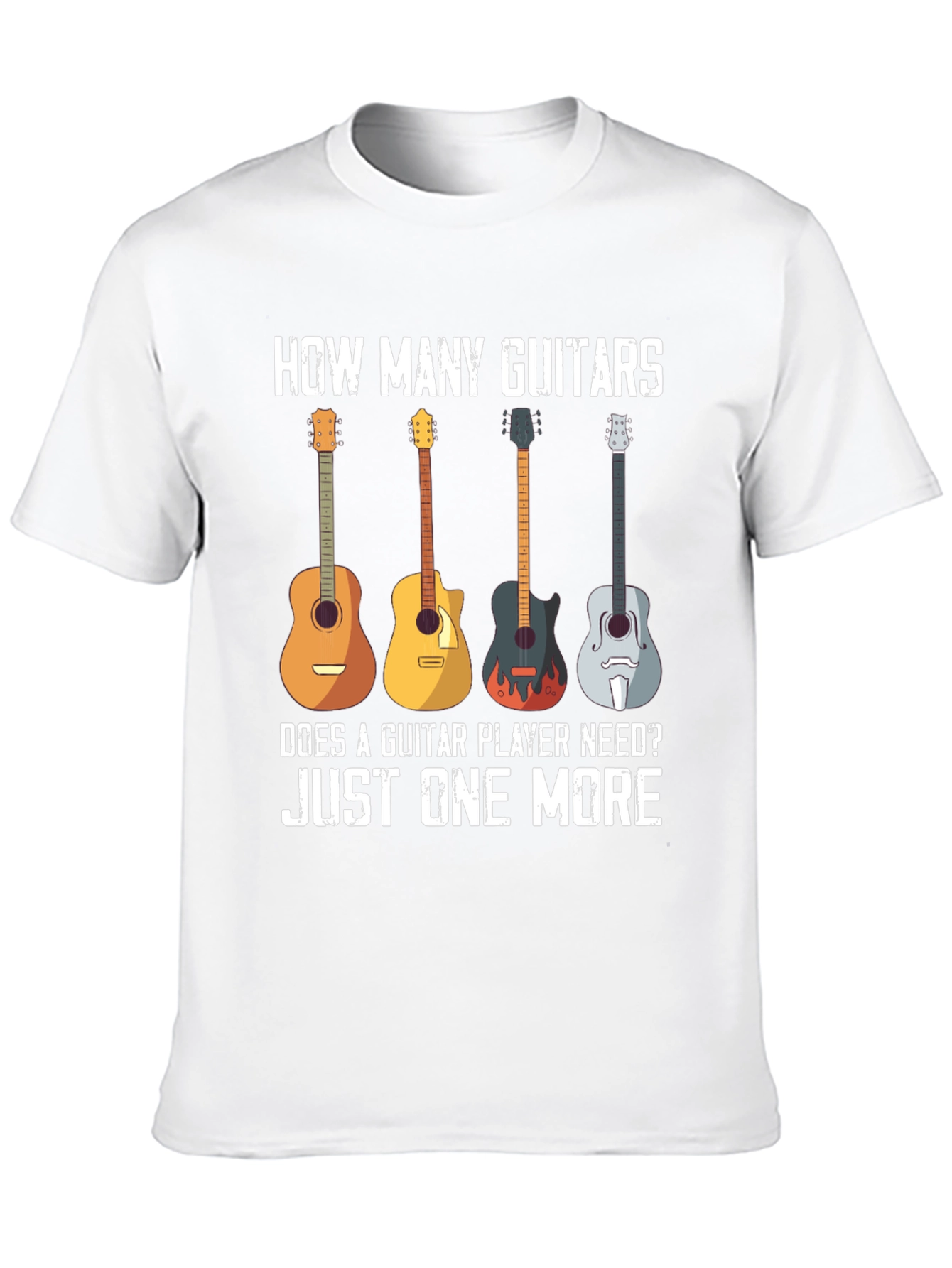 Guitar Lover T-Shirt - How Many Guitars?