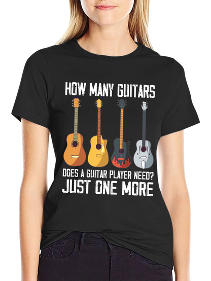 Guitar Lover T-Shirt - How Many Guitars?