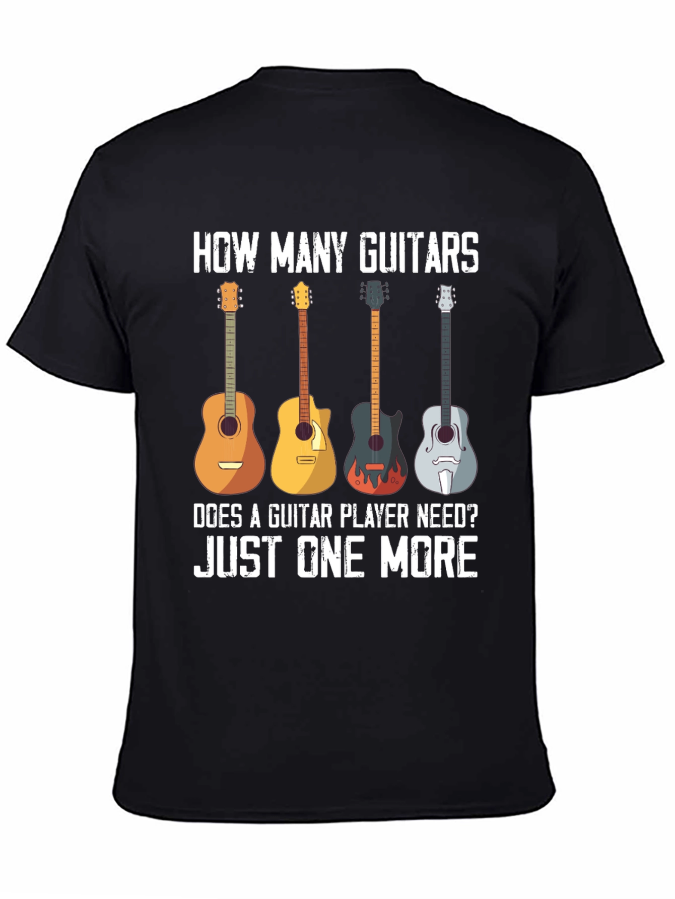 Guitar Lover T-Shirt - How Many Guitars?