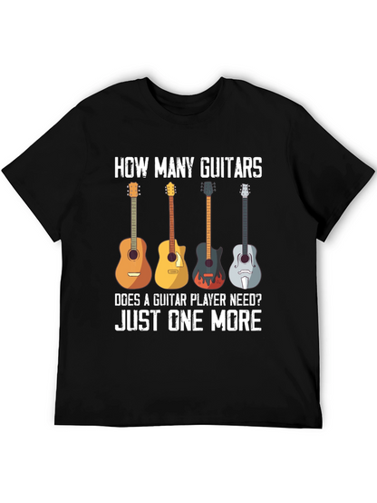 Guitar Lover T-Shirt - How Many Guitars?