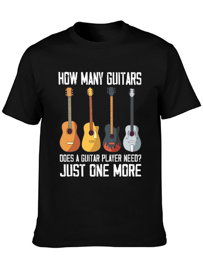 Guitar Lover T-Shirt - How Many Guitars?