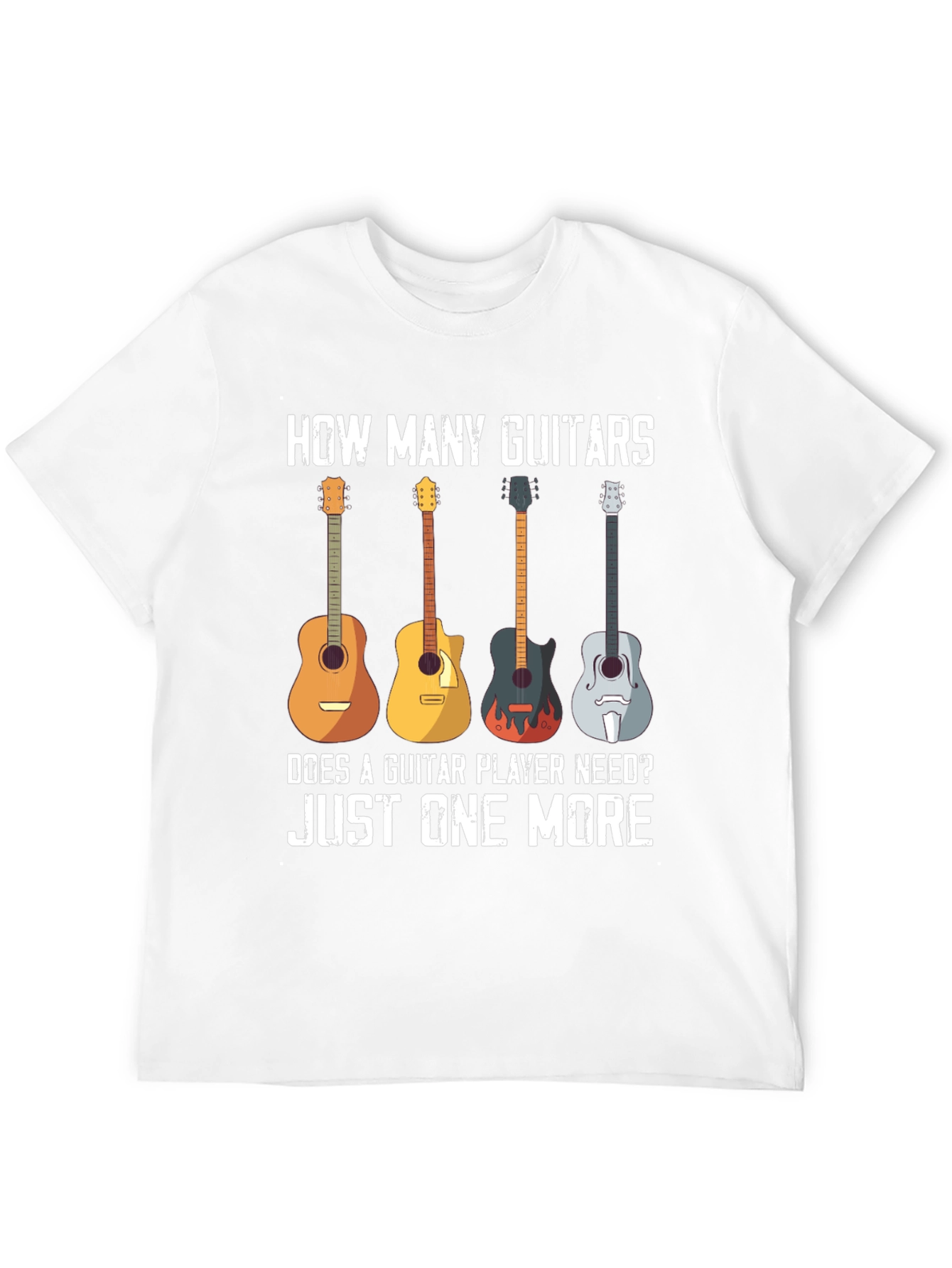 Guitar Lover T-Shirt - How Many Guitars?
