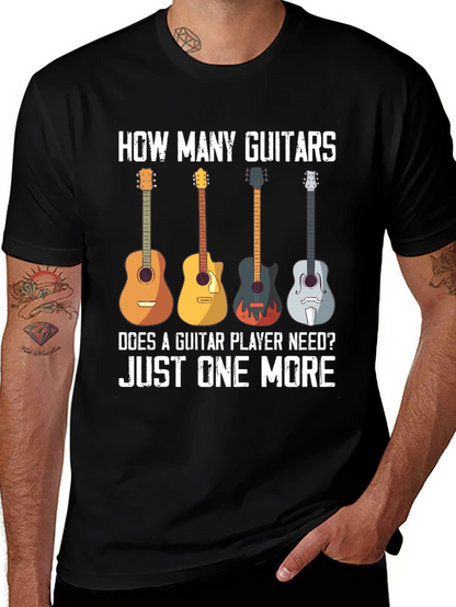 Guitar Lover T-Shirt - How Many Guitars?