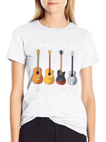 Guitar Lover T-Shirt - How Many Guitars?