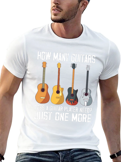 Guitar Lover T-Shirt - How Many Guitars?