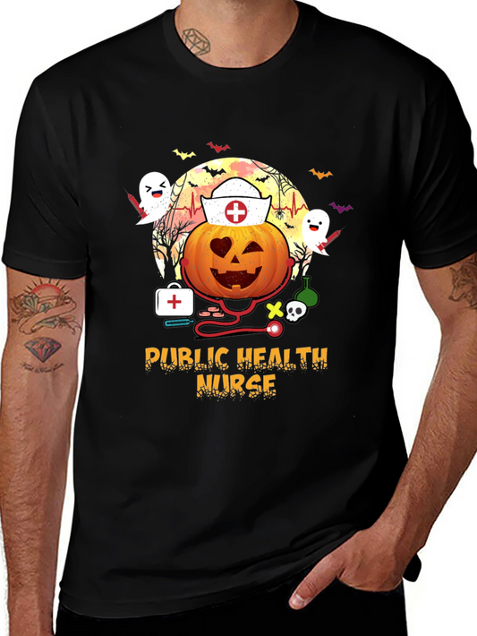 Halloween Public Health Nurse T-Shirt