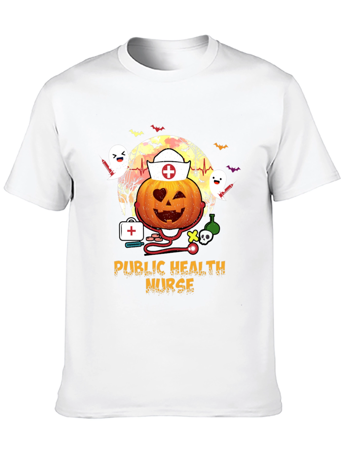 Halloween Public Health Nurse T-Shirt