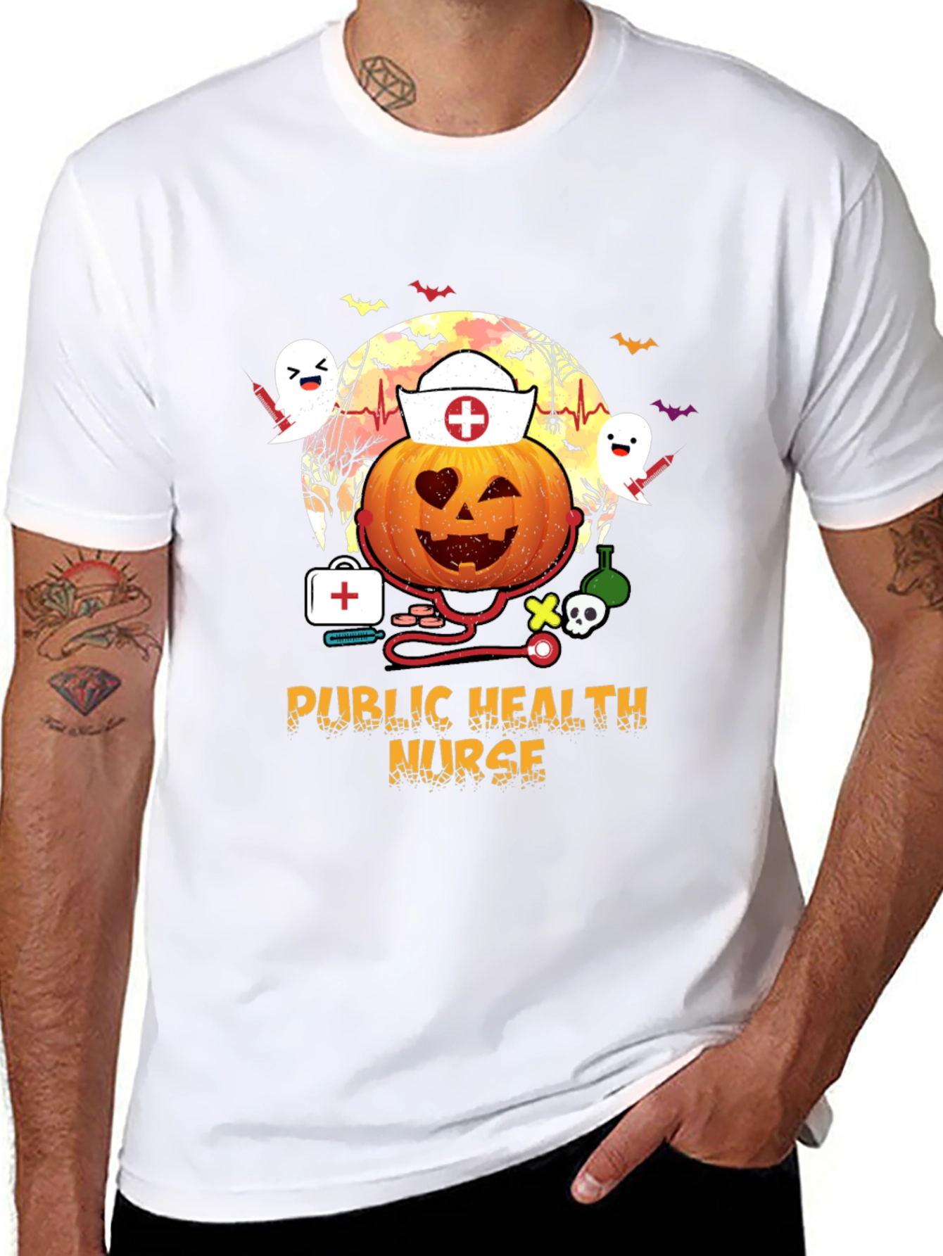 Halloween Public Health Nurse T-Shirt
