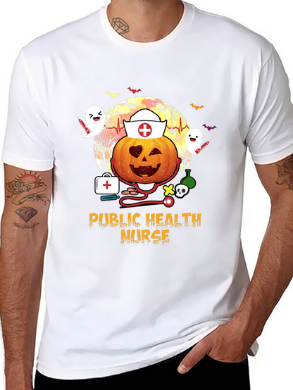 Halloween Public Health Nurse T-Shirt