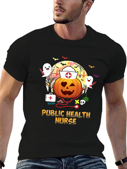 Halloween Public Health Nurse T-Shirt