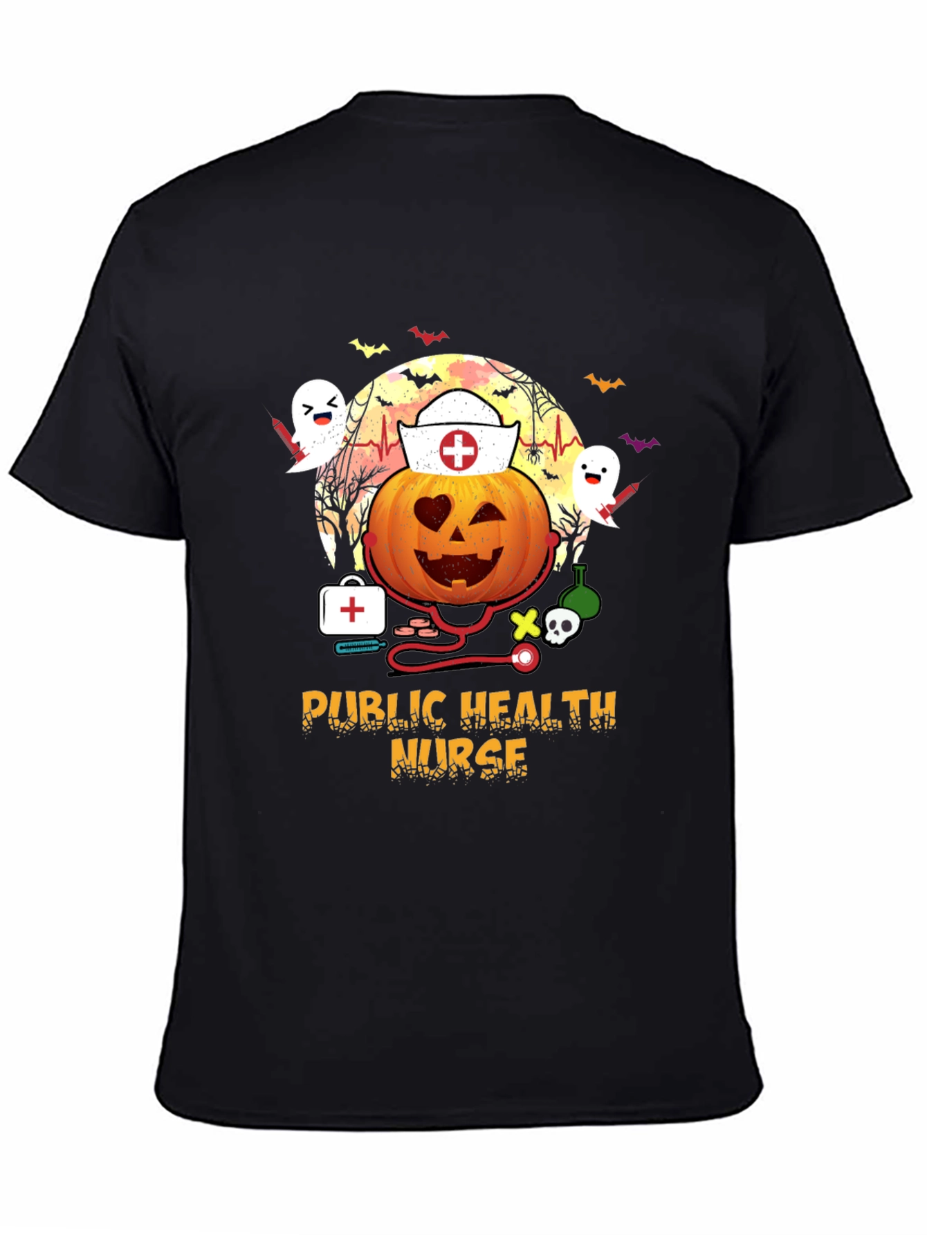 Halloween Public Health Nurse T-Shirt