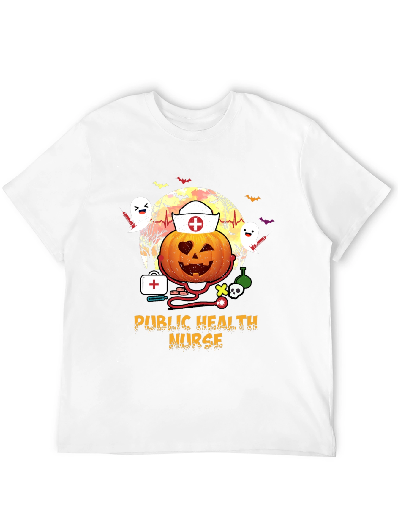 Halloween Public Health Nurse T-Shirt