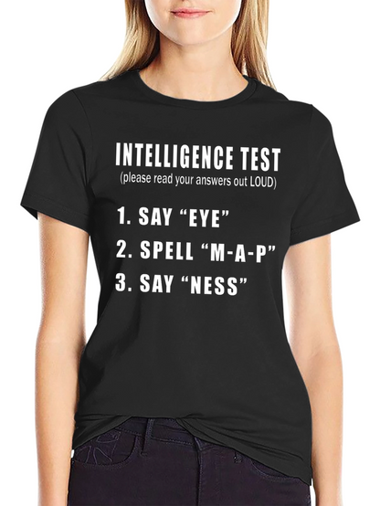 Intelligence Test Novelty T-Shirt