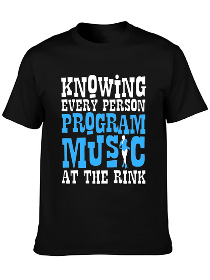 Ice Skating Program Music T-Shirt