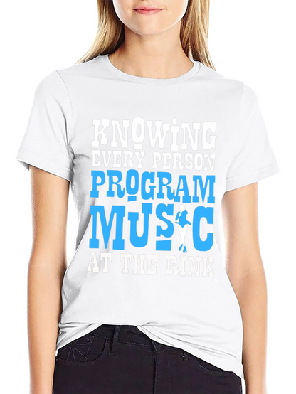Ice Skating Program Music T-Shirt