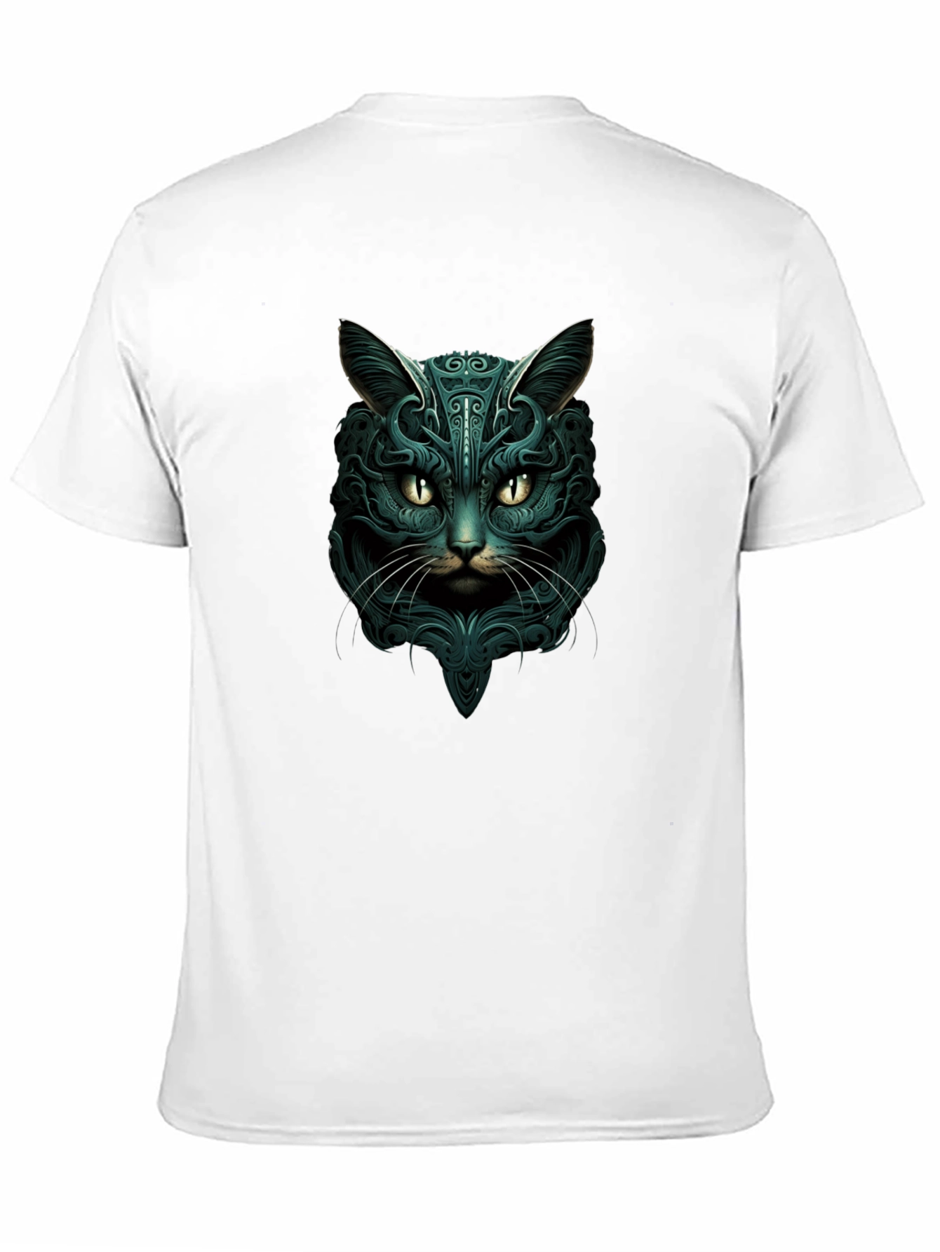 Mystic Cat Graphic Tee - Black