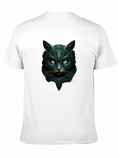 Mystic Cat Graphic Tee - Black