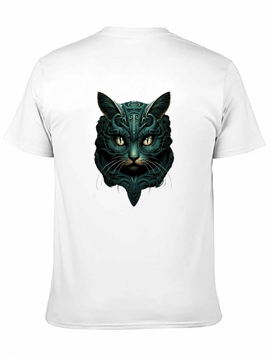 Mystic Cat Graphic Tee - Black