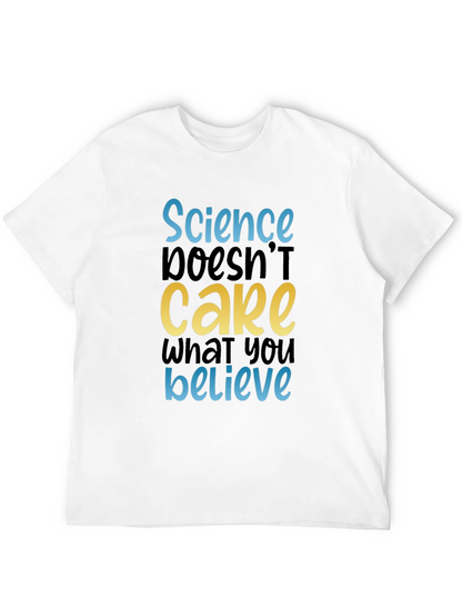 Science Doesnt Care Tee - Black Cotton Graphic T-Shirt