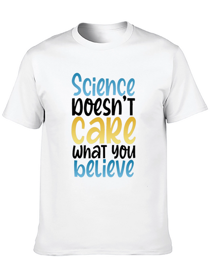 Science Doesnt Care Tee - Black Cotton Graphic T-Shirt