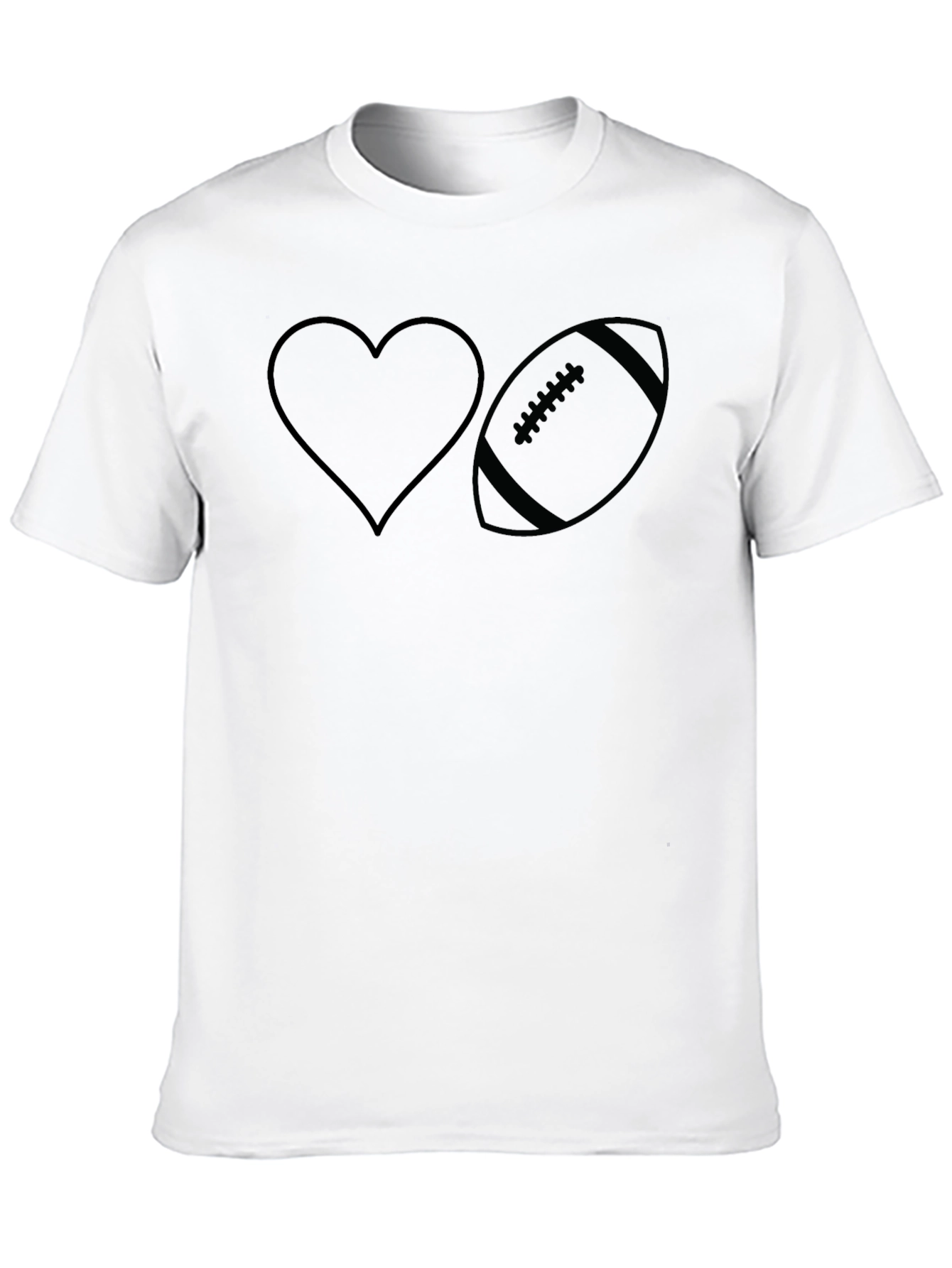 Love Football Graphic T-Shirt