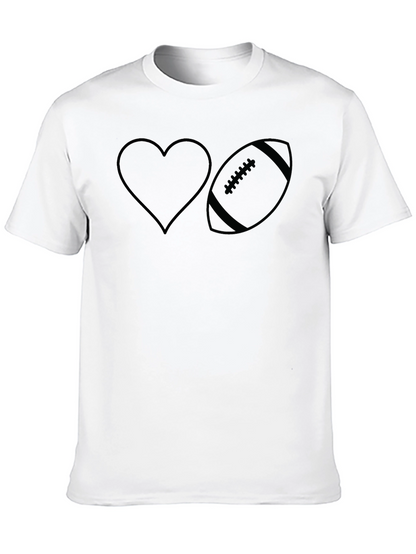 Love Football Graphic T-Shirt
