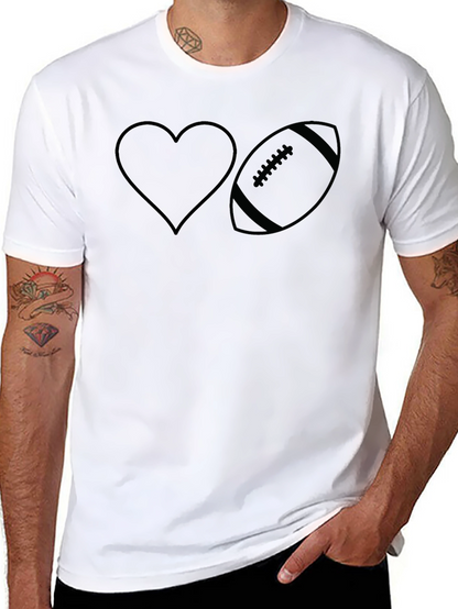 Love Football Graphic T-Shirt