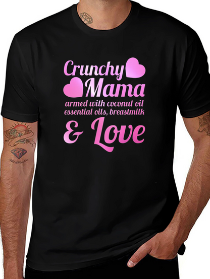 Crunchy Mama T-Shirt - Coconut Oil Breastmilk & Love