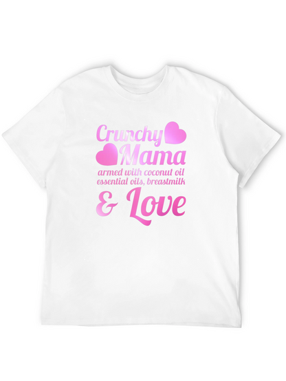 Crunchy Mama T-Shirt - Coconut Oil Breastmilk & Love